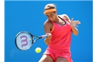 EASTBOURNE, ENGLAND - JUNE 21:  Madison Keys of USA returns against Angelique Kerber of Germany during their Women's Finals match on day eight of the Aegon International at Devonshire Park on June 21, 2014 in Eastbourne, England. (Photo by Jan Kruger/Getty Images)